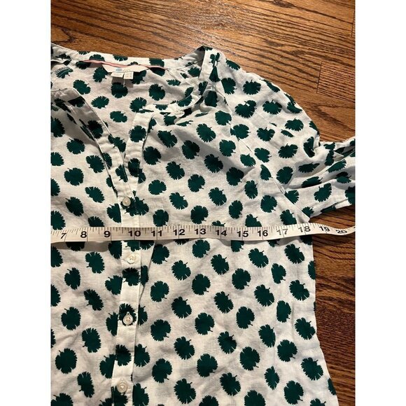 Boden | Esme Blouse‎ in Green Carnation Bud Sz 6 - Picture 5 of 7